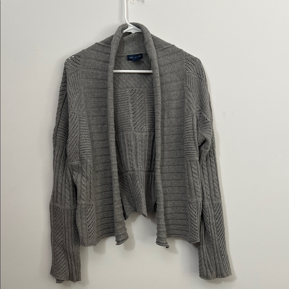 Ann Taylor Open Front Cardigan Sweater